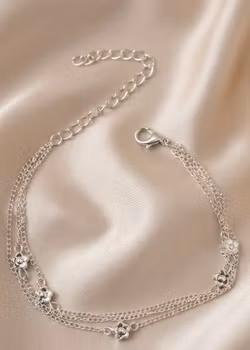 Sommarblomster – Tredubbel Fotlänk i Silver