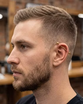 Gyllene Pil – Industrial Piercing 🏹✨