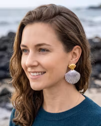 Havets Pärla – Snäckörhängen i Guld