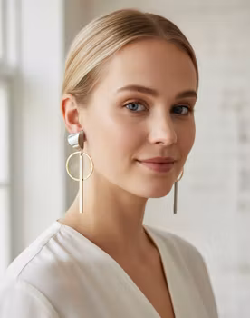 Luna & Linje Örhängen