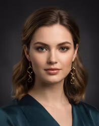 Gyllene Virvlar – Eleganta Skruvörhängen