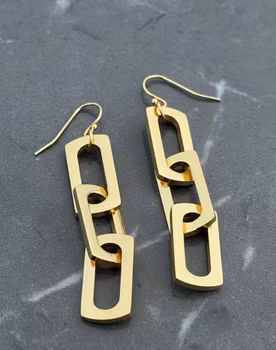 Gyllene Länkar – Eleganta och stilrena örhängen