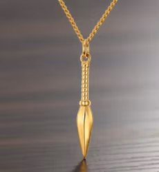 Gyllene Spjutspets-halsband