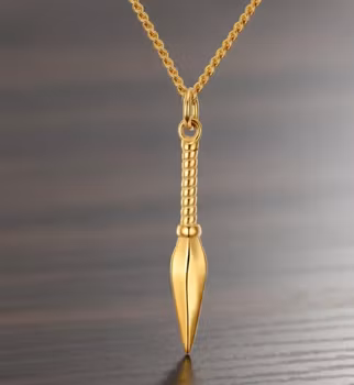 Gyllene Spjutspets-halsband