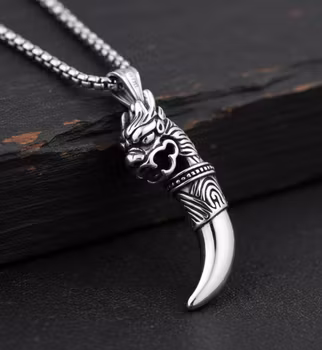 Modig Drak-Tand Halsband 🐲✨