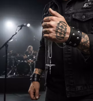 Stilrent Krucifix-halsband