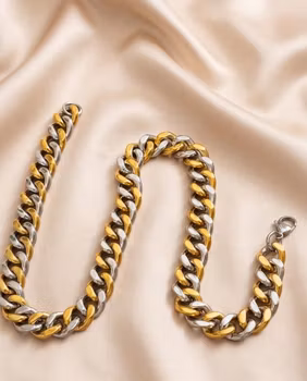 Kedja i rostfritt stål tvåfärg