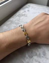 Coffee Bean "Duo" Armband