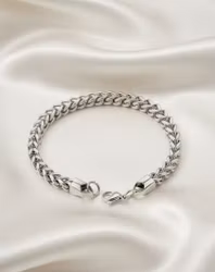 Silverglans Flätat Armband
