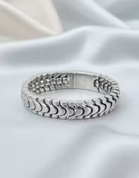 Silverglans Länkararmband