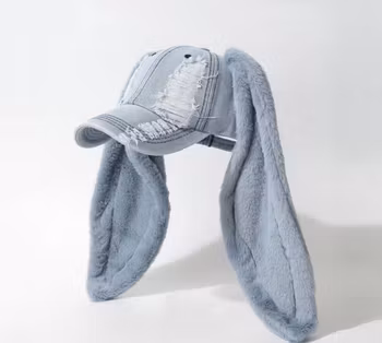 🐰 Jeanskeps med Söta Kaninöron