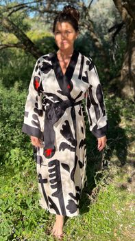 Kimono - Svart Print