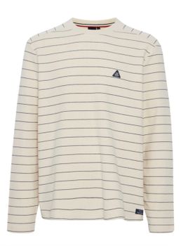 Sweatshirt Vit/svartrandig - William