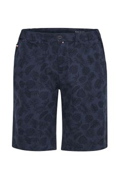 Chinos Shorts - Marinblå mönstrade