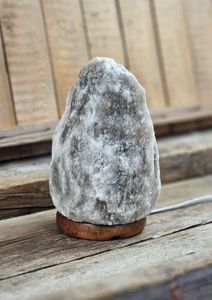 Himalaya Saltkristall, lampa svart