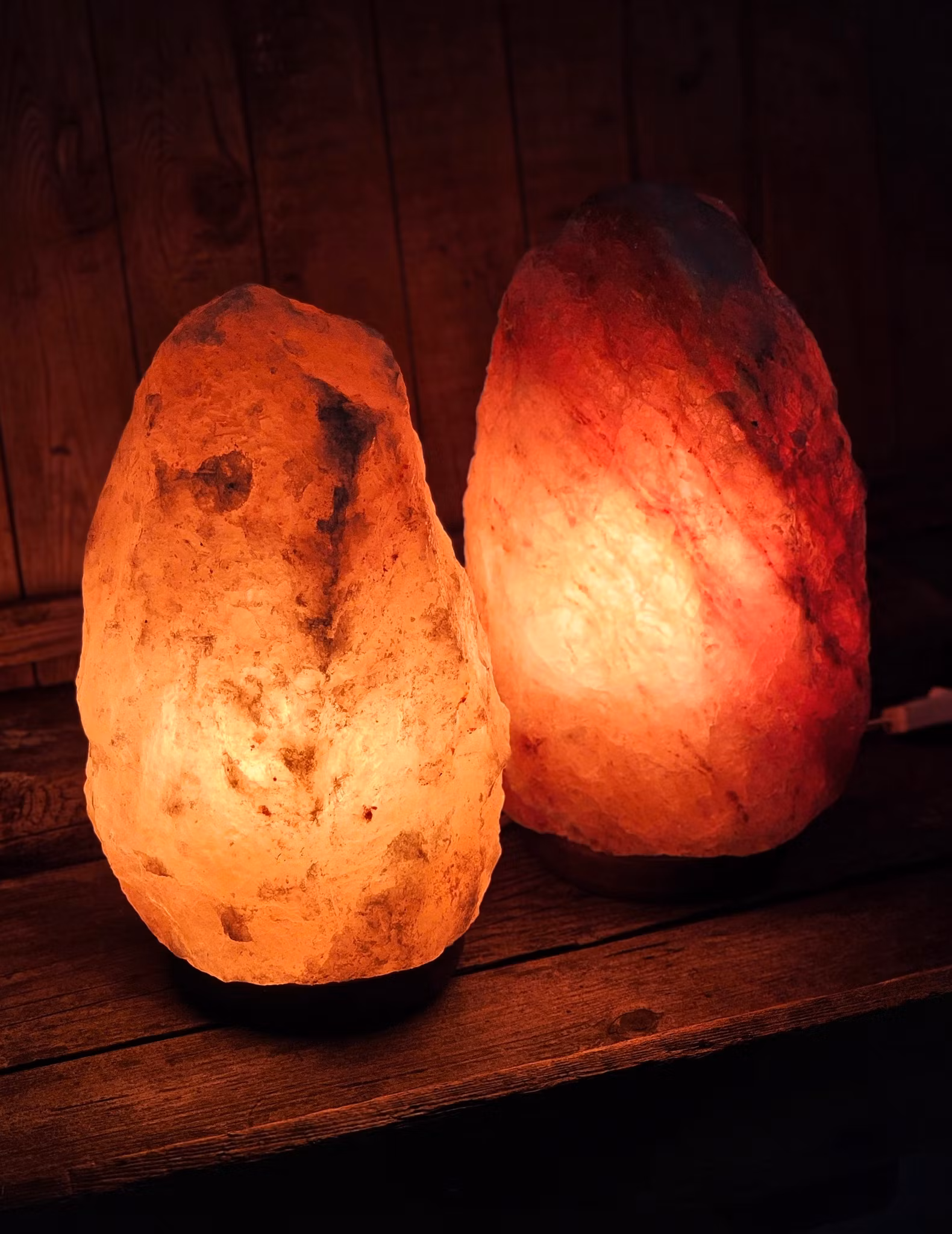 Himalaya Saltkristall, lampa orange XL