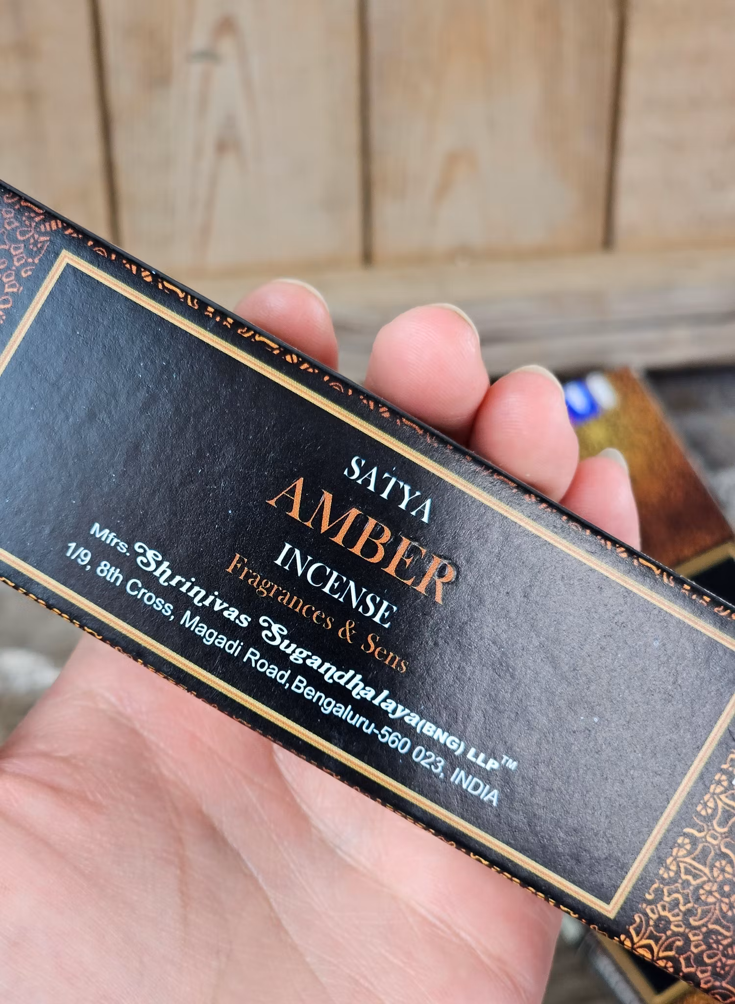 Satya - Amber, rökelsepinnar