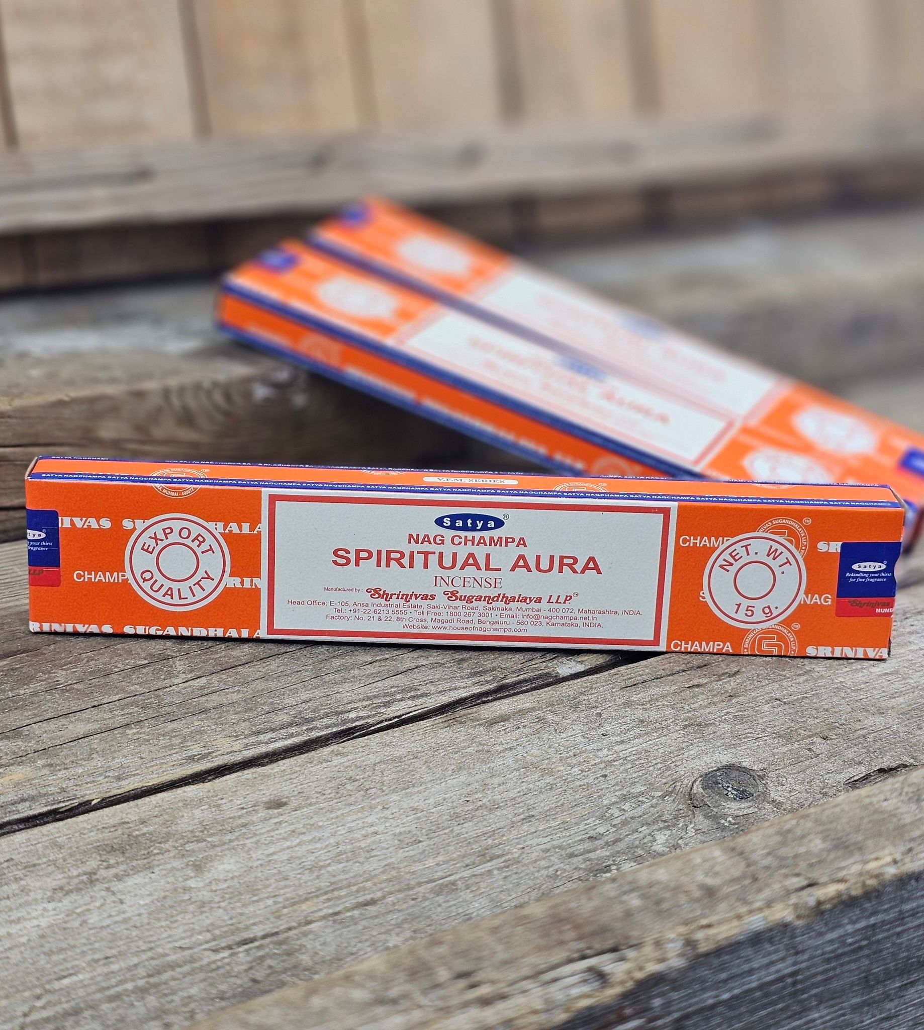 Satya - Nag Champa Spiritual Aura, rökelsepinnar