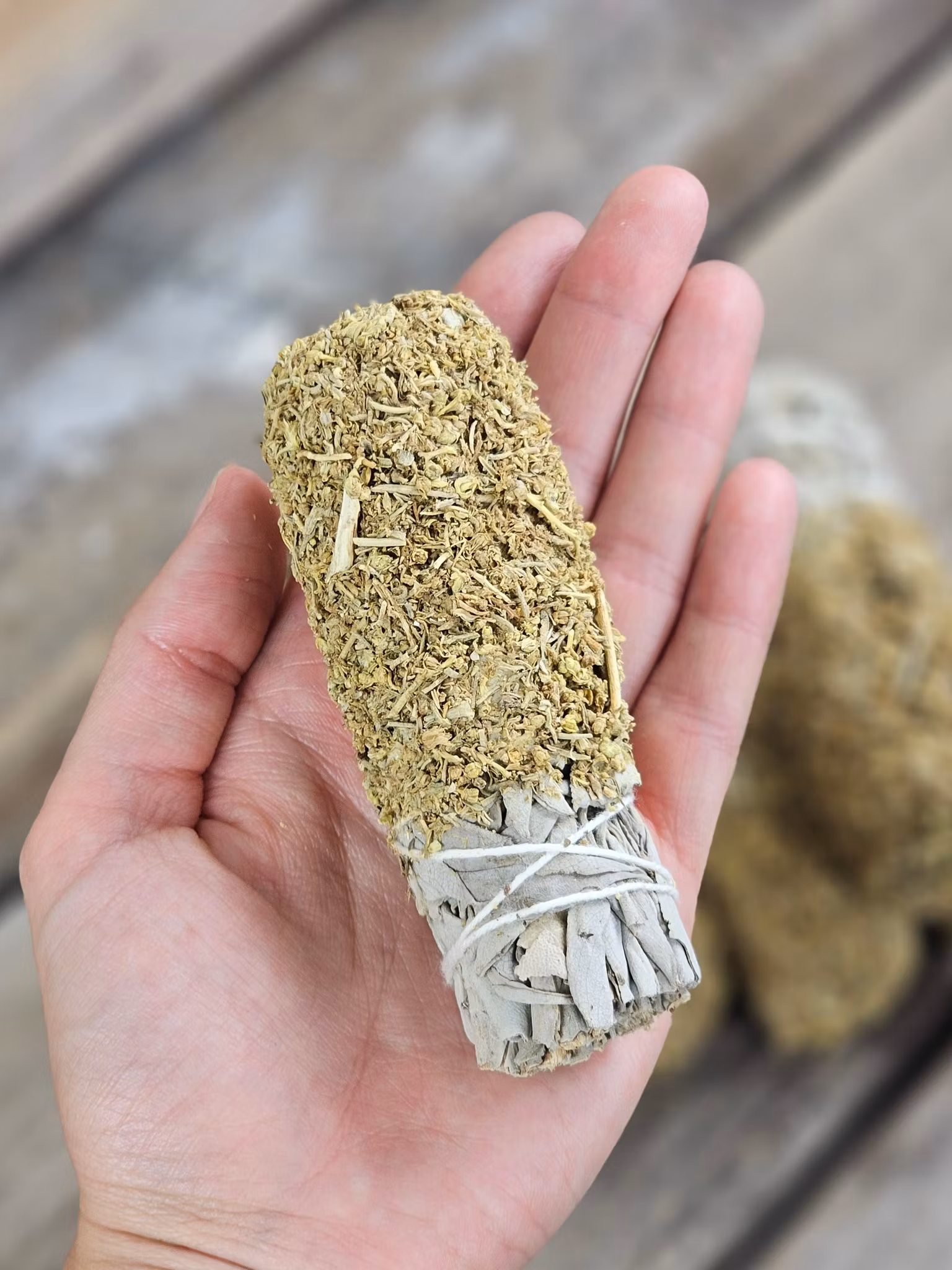 Vit Salvia med Vinruta, smudge bunt