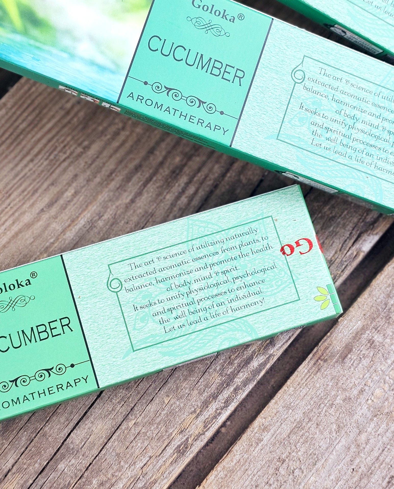 GOLOKA - Aromatherapy Cucumber, rökelsepinnar
