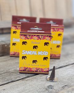 Tulasi - Sandal Wood (Elephant), rökelsekoner