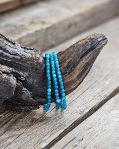 Apatit, armband 4mm runda pärlor