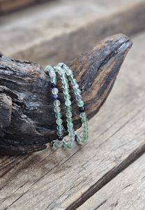 Fluorit, armband 4mm runda pärlor