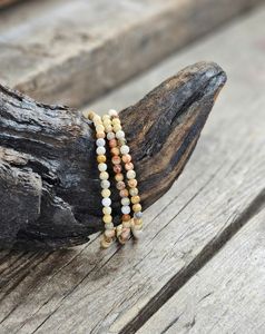 Crazy Lace Agat, armband 4mm runda pärlor