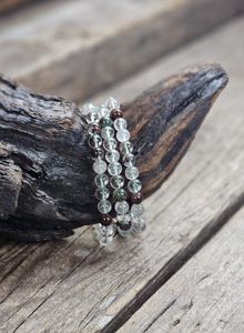 Lodolit, armband 6mm runda pärlor