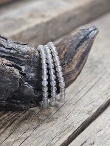 Agat, armband 6mm runda pärlor