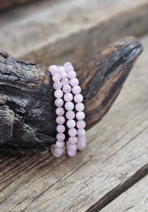 Kunzit, armband 6mm runda pärlor