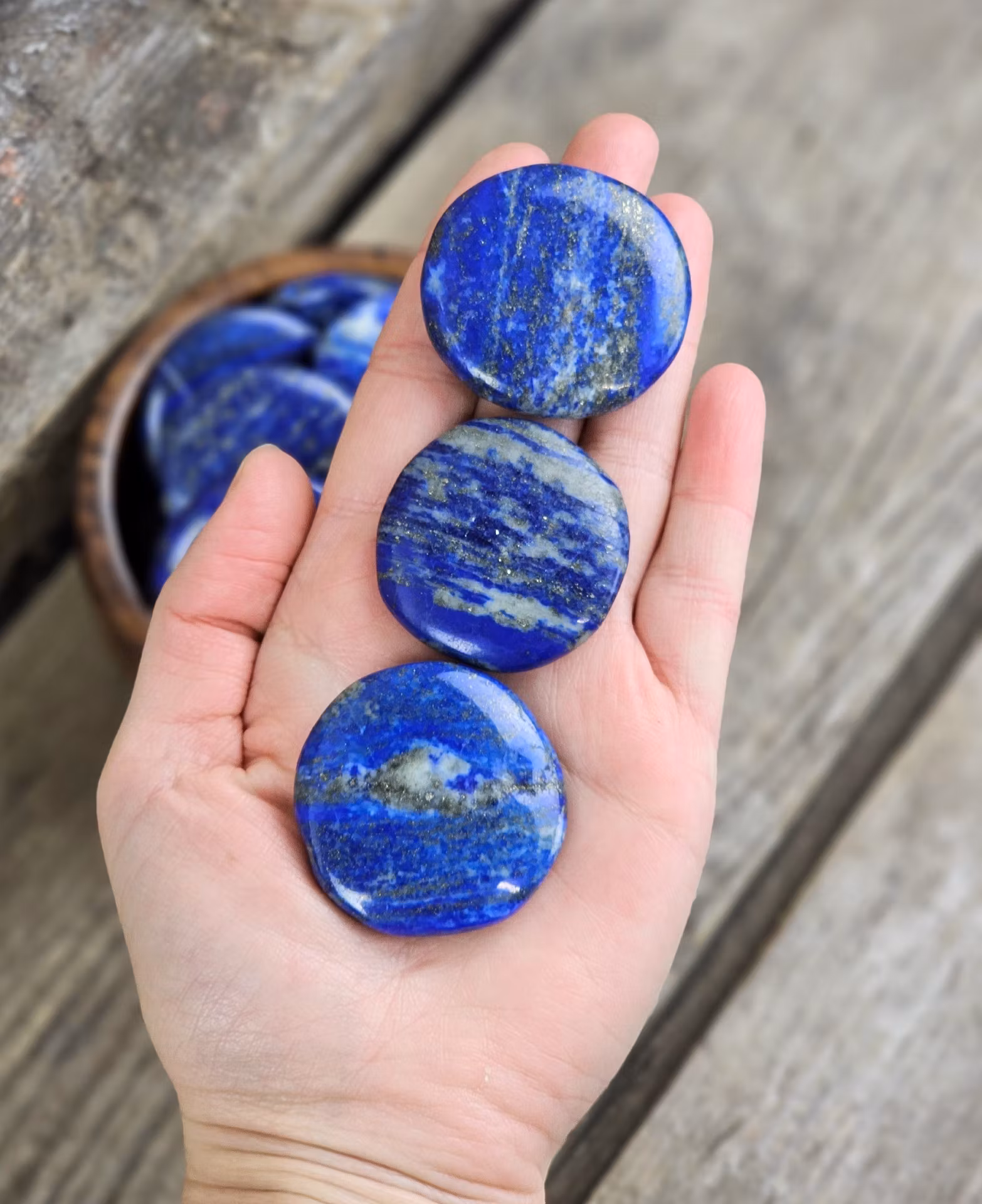 Lapis Lazuli platta, touchstone