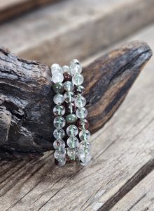 Lodolit, armband 8mm runda pärlor