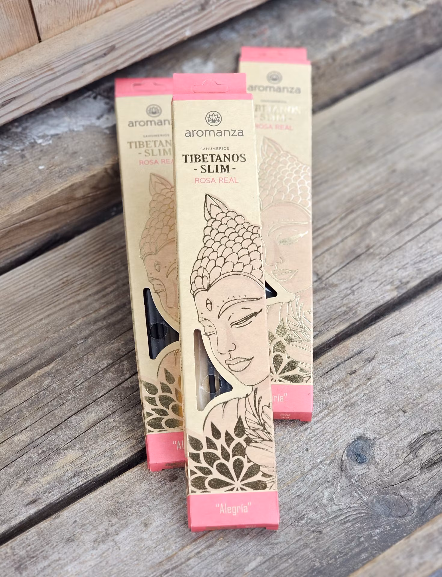 Aromanza - Tibetanos Slim, Real Rose, rökelsepinnar