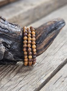 Ormskinns Jaspis, armband 6mm runda pärlor