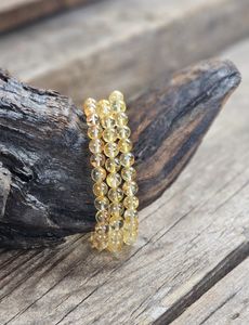 Imperial Topas, armband 6mm runda pärlor
