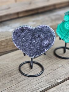 Metallställning för kristaller, svart