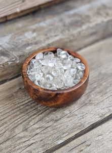 Bergkristall, små trumlade