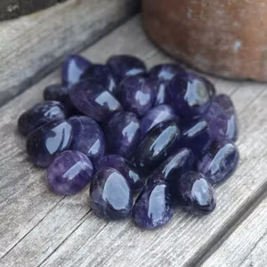 Ametist extra mörk, trumlad