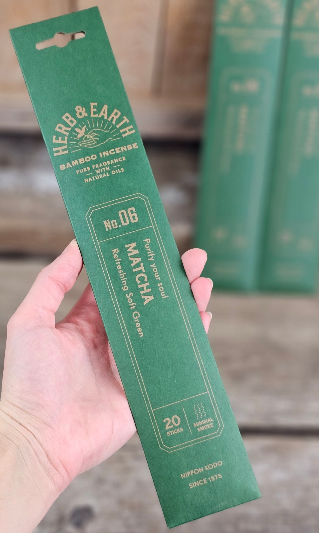 Herb & Earth - Matcha, rökelsepinnar