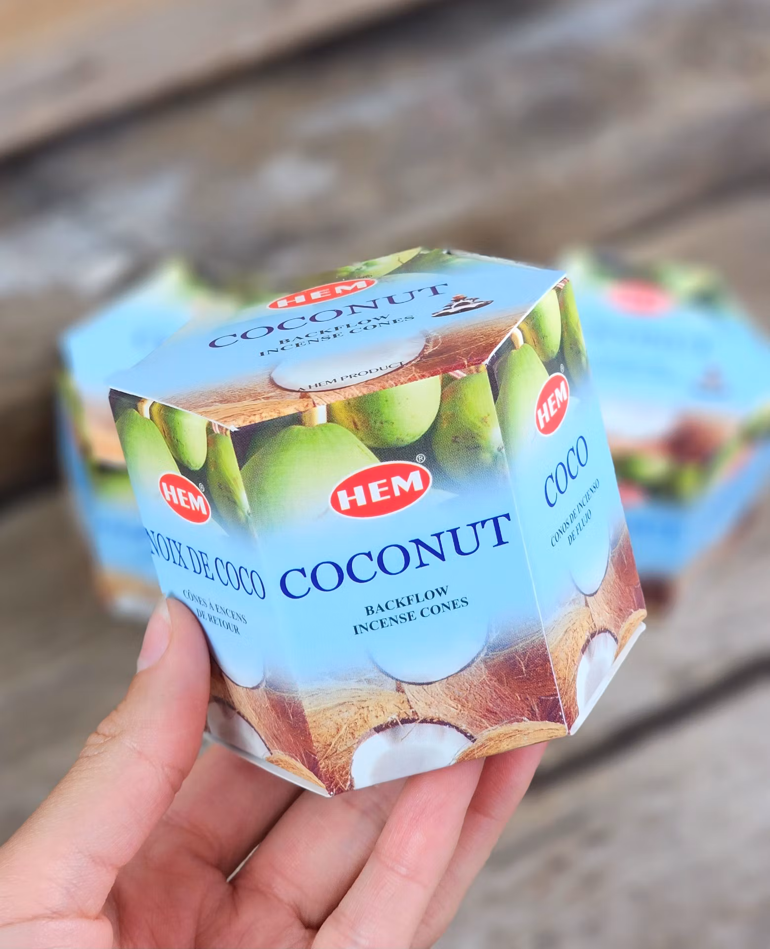HEM - Coconut, rökelsekoner backflow