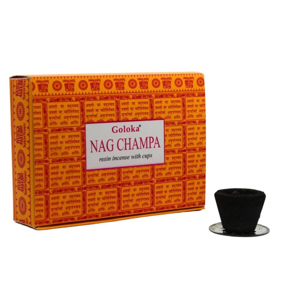 GOLOKA - Nag Champa, smudge resin cups