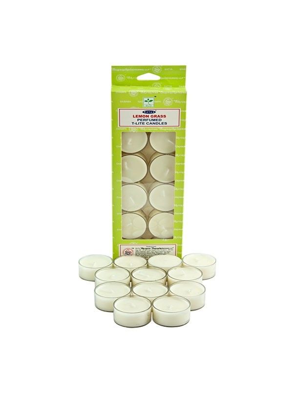 Satya - Lemon Grass, doftljus 12-pack 3h
