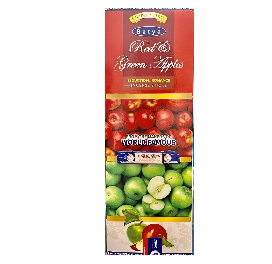 Satya Hexa Series - Red & Green Apples, rökelsepinnar