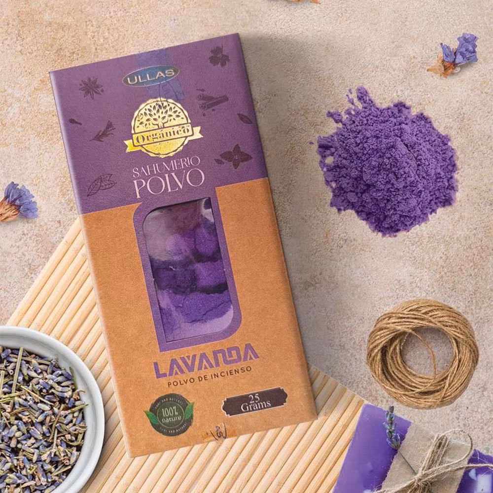 Ullas Orgánico - Lavender (Lavendel), rökelsepulver