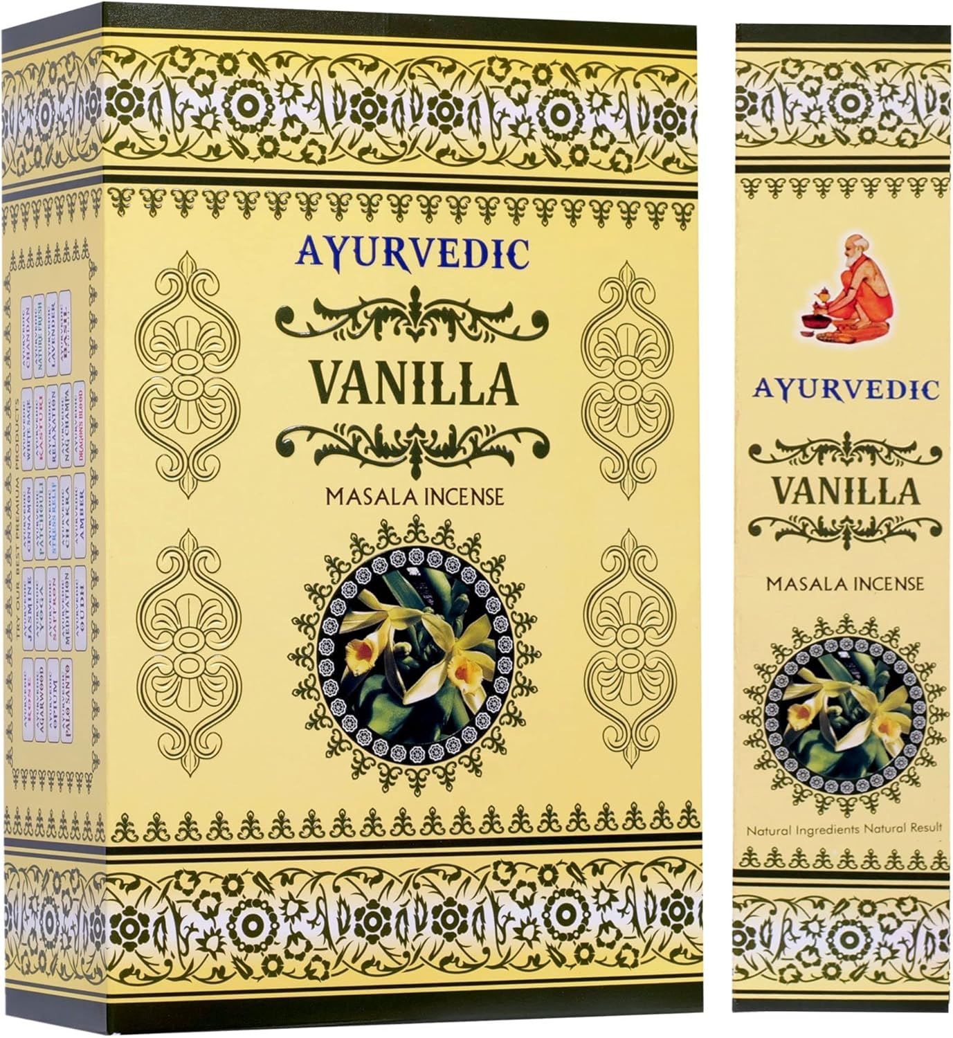 Ayurvedic - Vanilla (Vanilj), rökelsepinnar