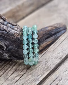 Grön Fluorit, armband 8mm runda pärlor