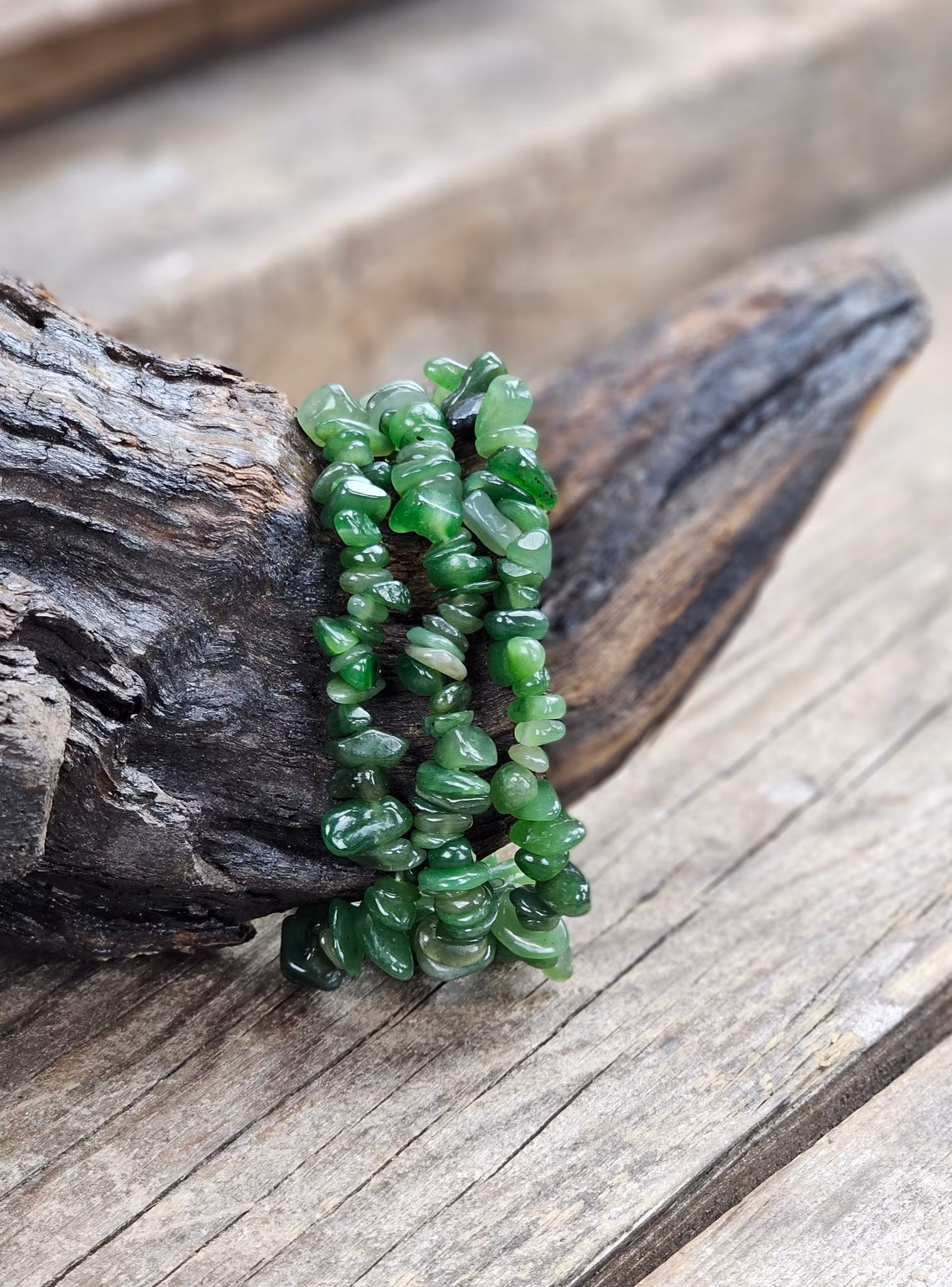 Nefrit Jade, chipsarmband