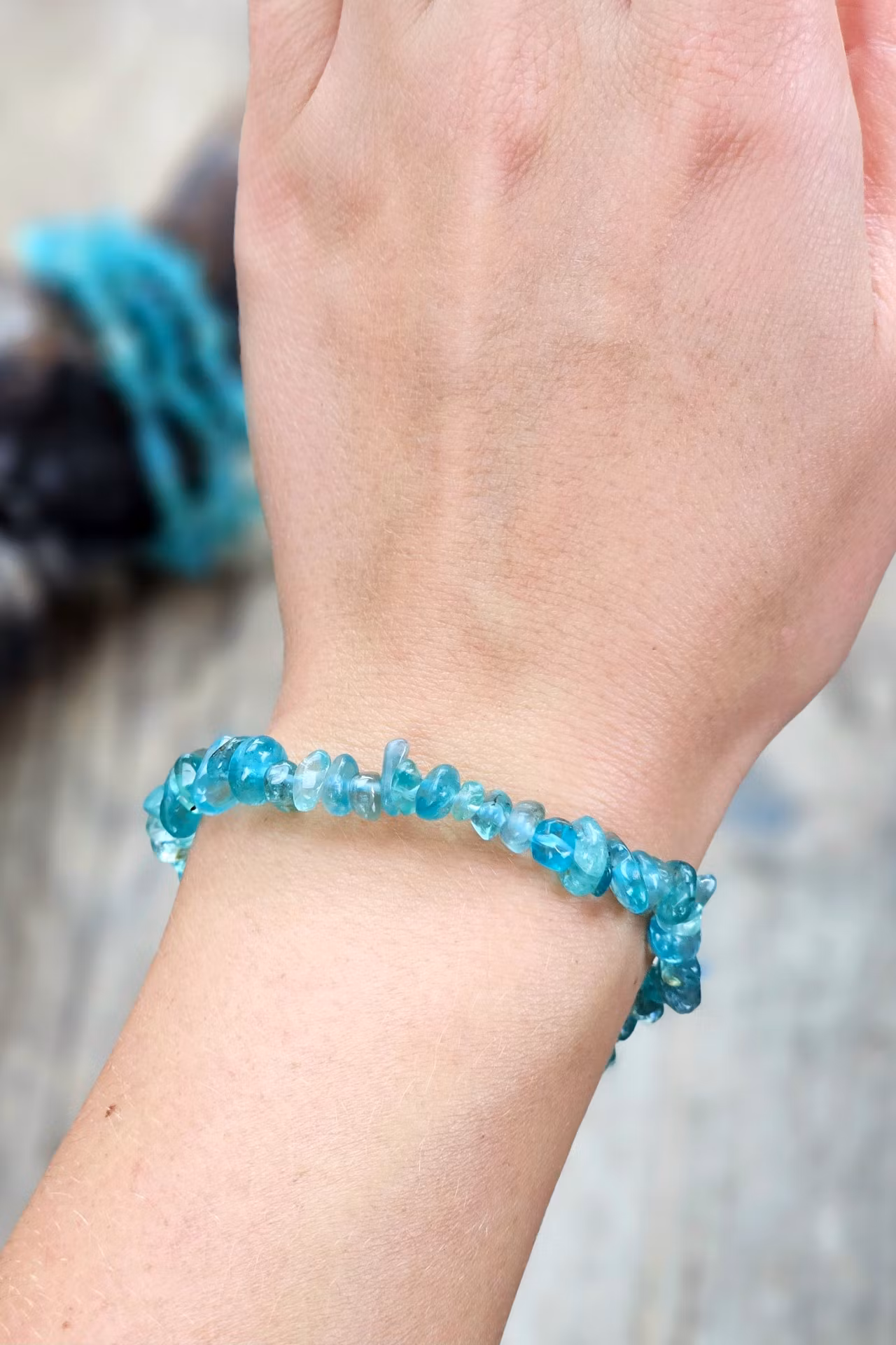 Apatit transparent (extra), chipsarmband