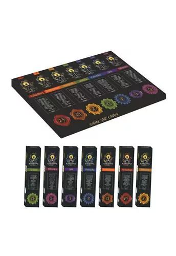 GOLOKA - 7 Chakra Presentförpackning, rökelsepinnar
